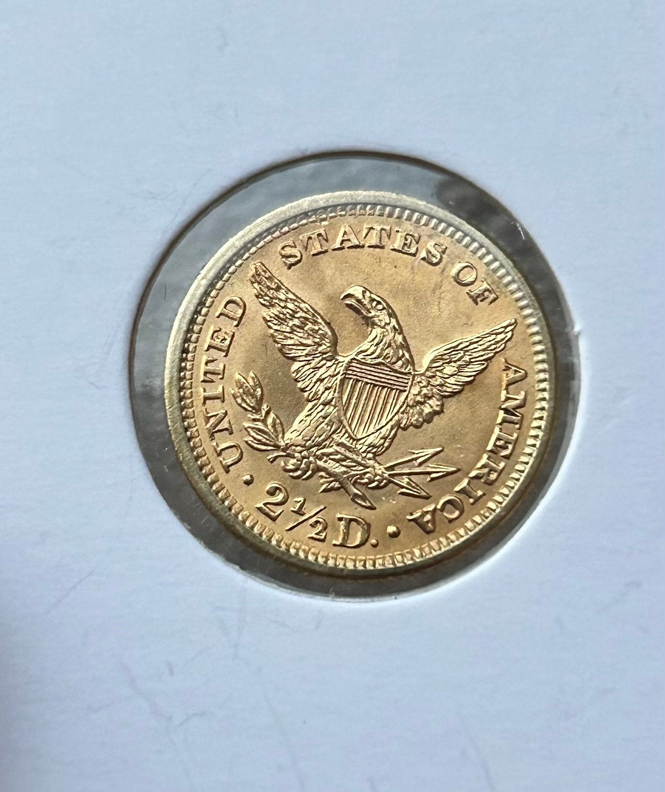 $2,5 dollar 1907 UNC!, Ophalen of Verzenden, Noord-Amerika, Losse munt, Goud