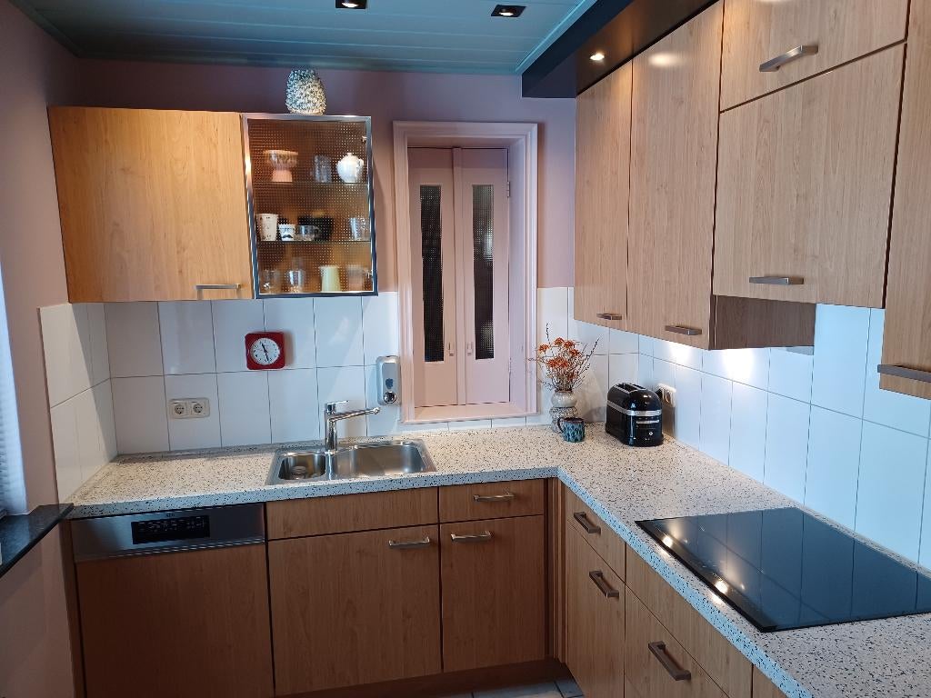 keuken Alno,, Huis en Inrichting, Keuken | Complete keukens, Ophalen, Gebruikt, Bruin, Hoekkeuken