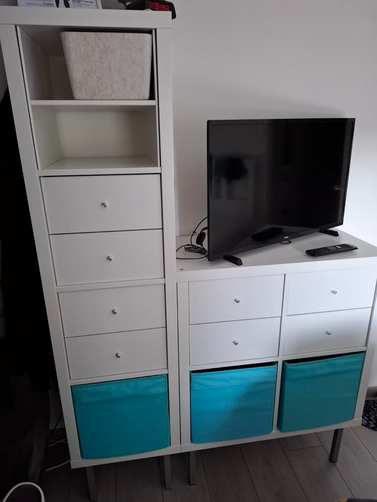 IKEA Kallax/Expedit kastcombinatie met lades en bakken, Ophalen, Gebruikt