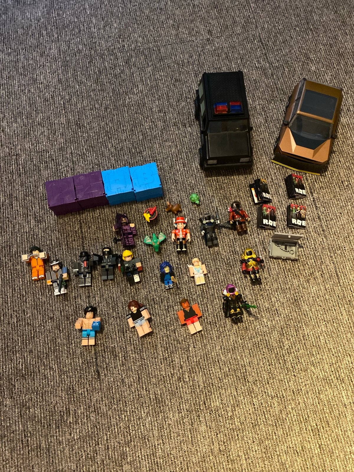 Grote set Roblox speelgoedfiguren en voertuigen, Ophalen of Verzenden, Gebruikt