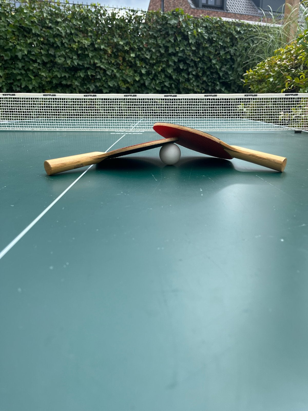 Kettler Tafeltennistafel - Indoor/Outdoor, Verrijdbaar, Ophalen, Gebruikt, Tafel Outdoor, Verrijdbaar