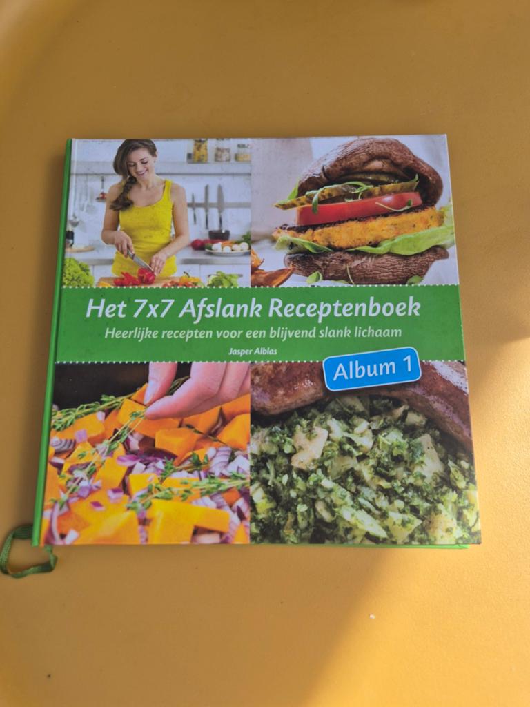 Het 7x7 Afslank Receptenboek - Jasper Alblas, Jasper Alblas, Hoofdgerechten, Ophalen of Verzenden, Zo goed als nieuw