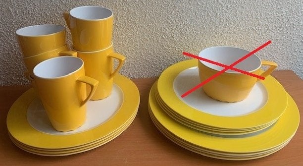 Mepal Rosti Wave: serviesdelen in geel, Lochem, Ophalen of Verzenden, Zo goed als nieuw, Mepal