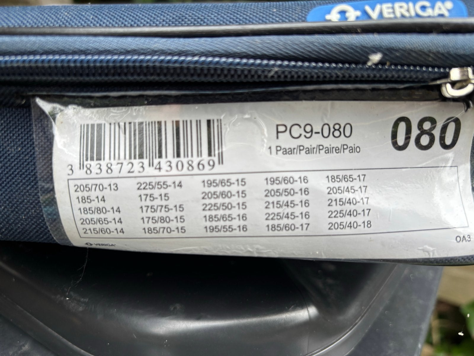 Veriga Pro Compact 9 sneeuwkettingen (PC9-080), Auto diversen, Ophalen, Zo goed als nieuw