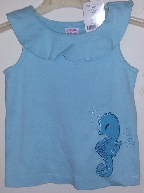 Lichtblauw Gymboree shirt maat 86 NIEUW (10556) a, Kinderen en Baby's, Babykleding | Maat 86, Meisje, Gymboree, Nieuw, Ophalen of Verzenden