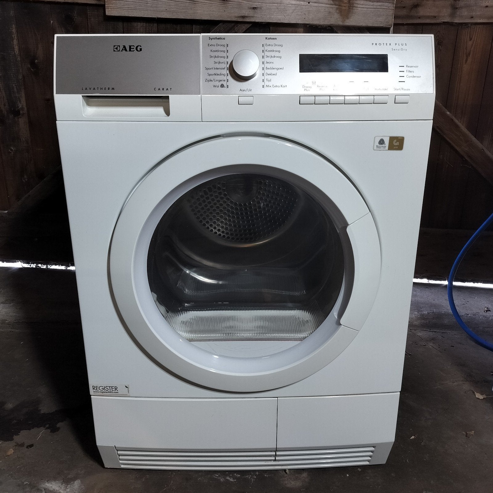 AEG Warmtepompdroger, Gebruikt, Anti-kreukfase, 8 tot 10 kg, Ophalen of Verzenden