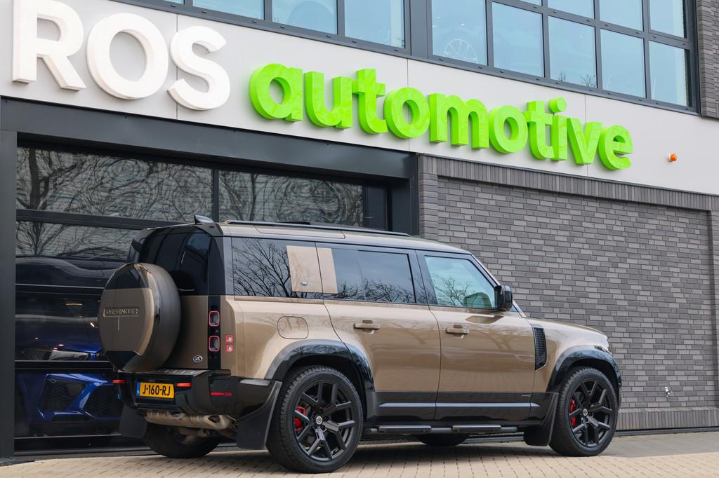 Land Rover Defender 110 3.0 P400 110 X . | NAP | FULL OPTION, Auto's, Land Rover, Automaat, Gebruikt, Bruin, Adaptive Cruise Control