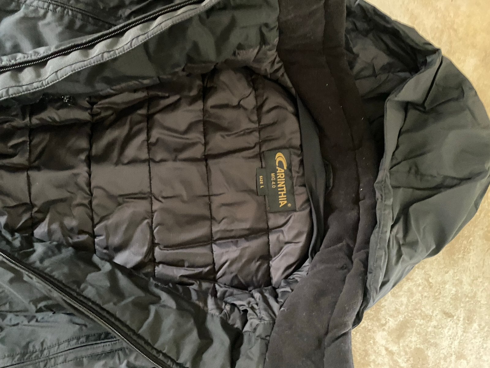 Carinthia MIG 4.0 Jacket Zwart Maat L - Nieuw, Ophalen of Verzenden, Nieuw, Maat 52/54 (L), Zwart