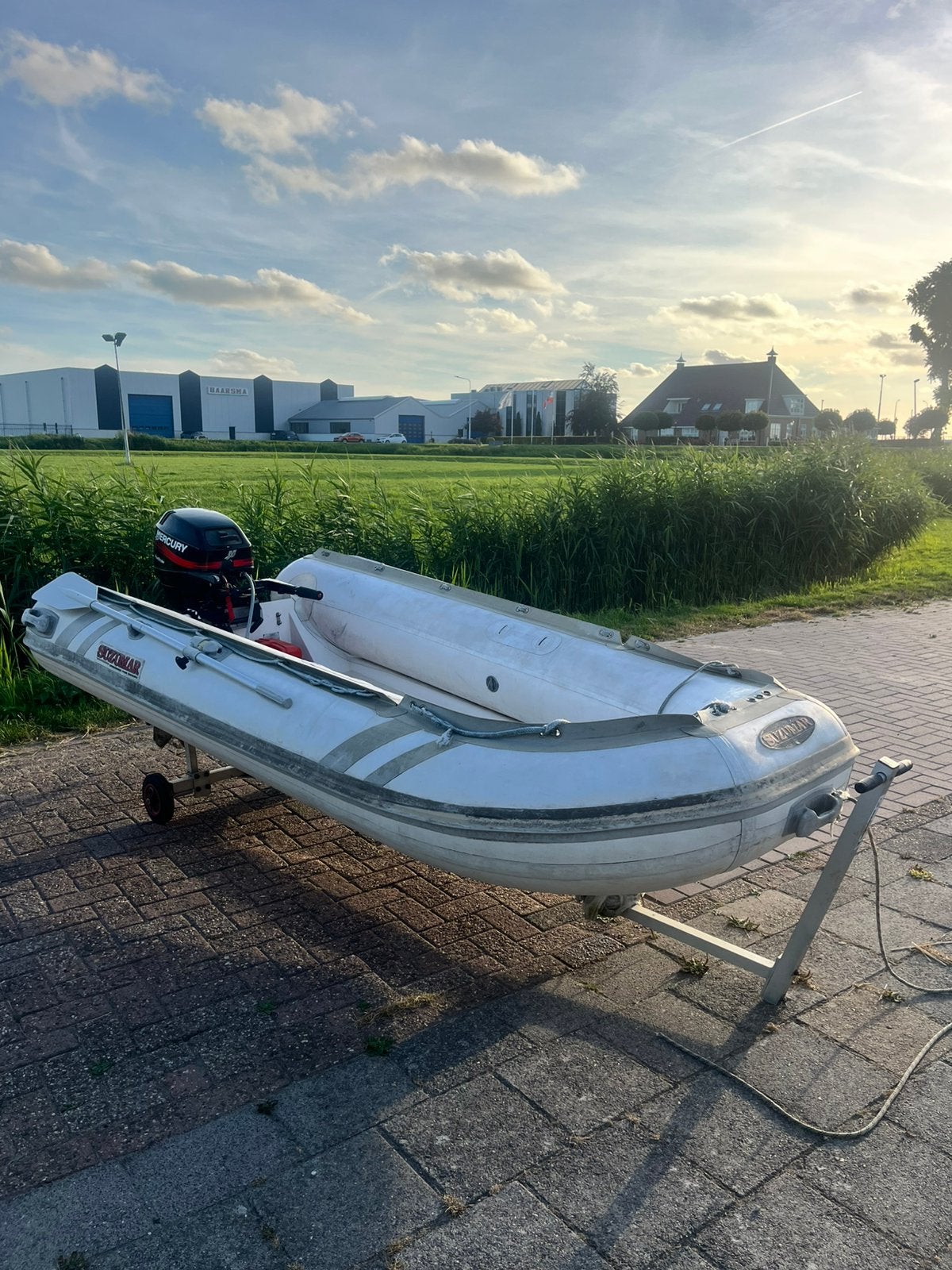 15pk 4takt met 310 suzumar rib, Watersport en Boten, Ophalen, Gebruikt