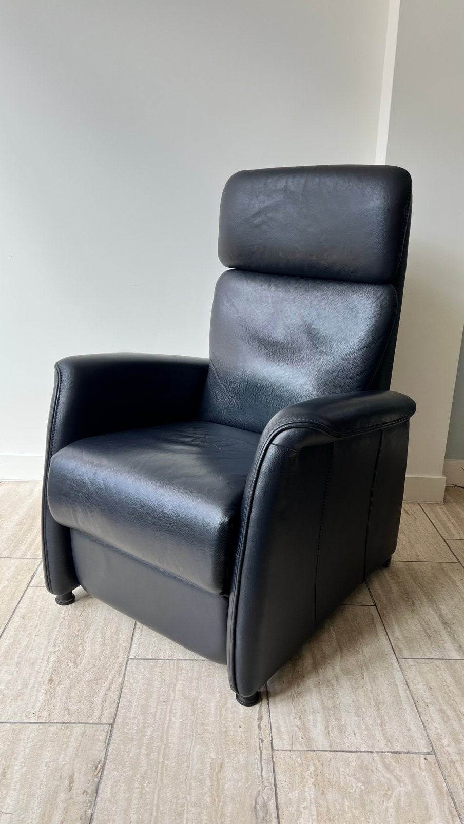 Elektrische Prominent sta-op stoel / fauteuil leer, Ophalen, Gebruikt, Leer, 50 tot 75 cm