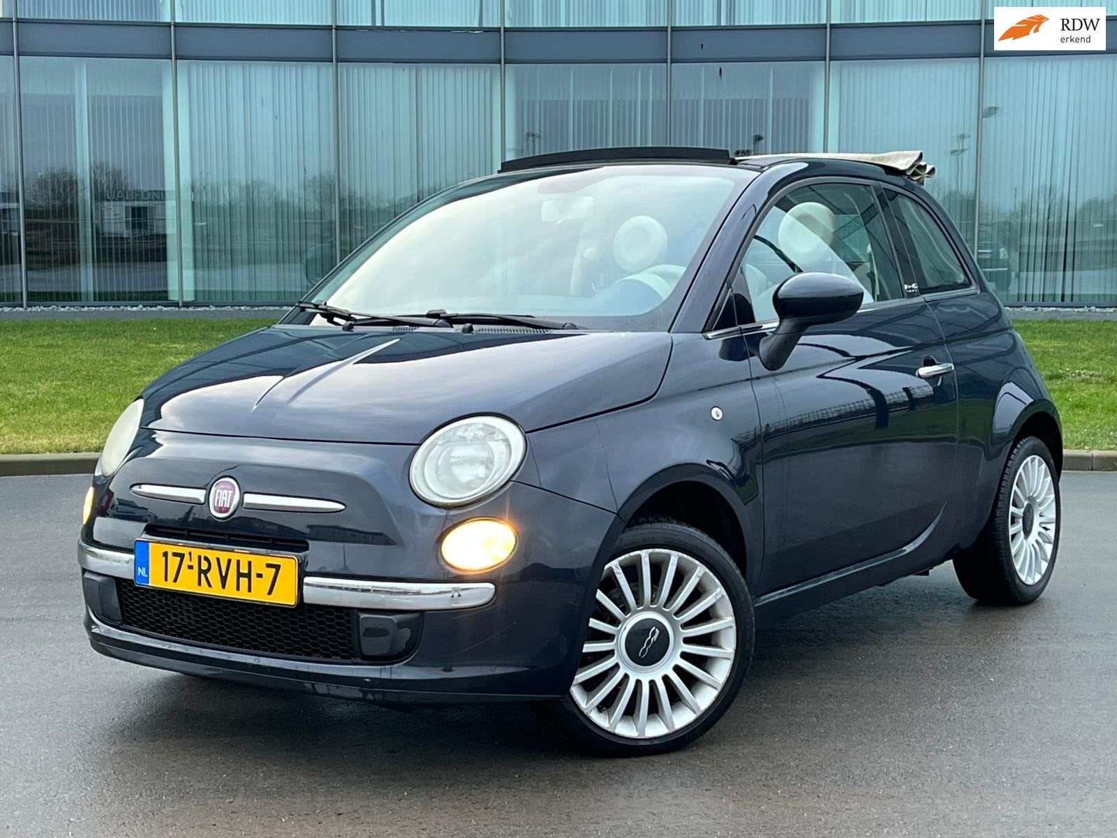 Fiat 500 C 0.9 TwinAir Lounge CABRIO AUTOMAAT CLIMA, Auto's, Euro 5, 86 pk, Gebruikt, 31 €/maand