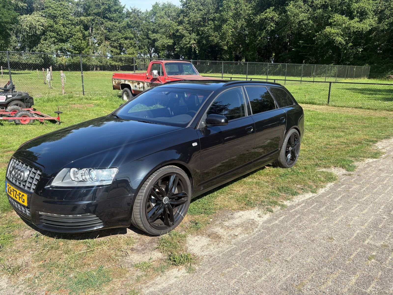 Audi s6 5.2 v10, Automaat, 435 pk, Zwart, Navigatiesysteem