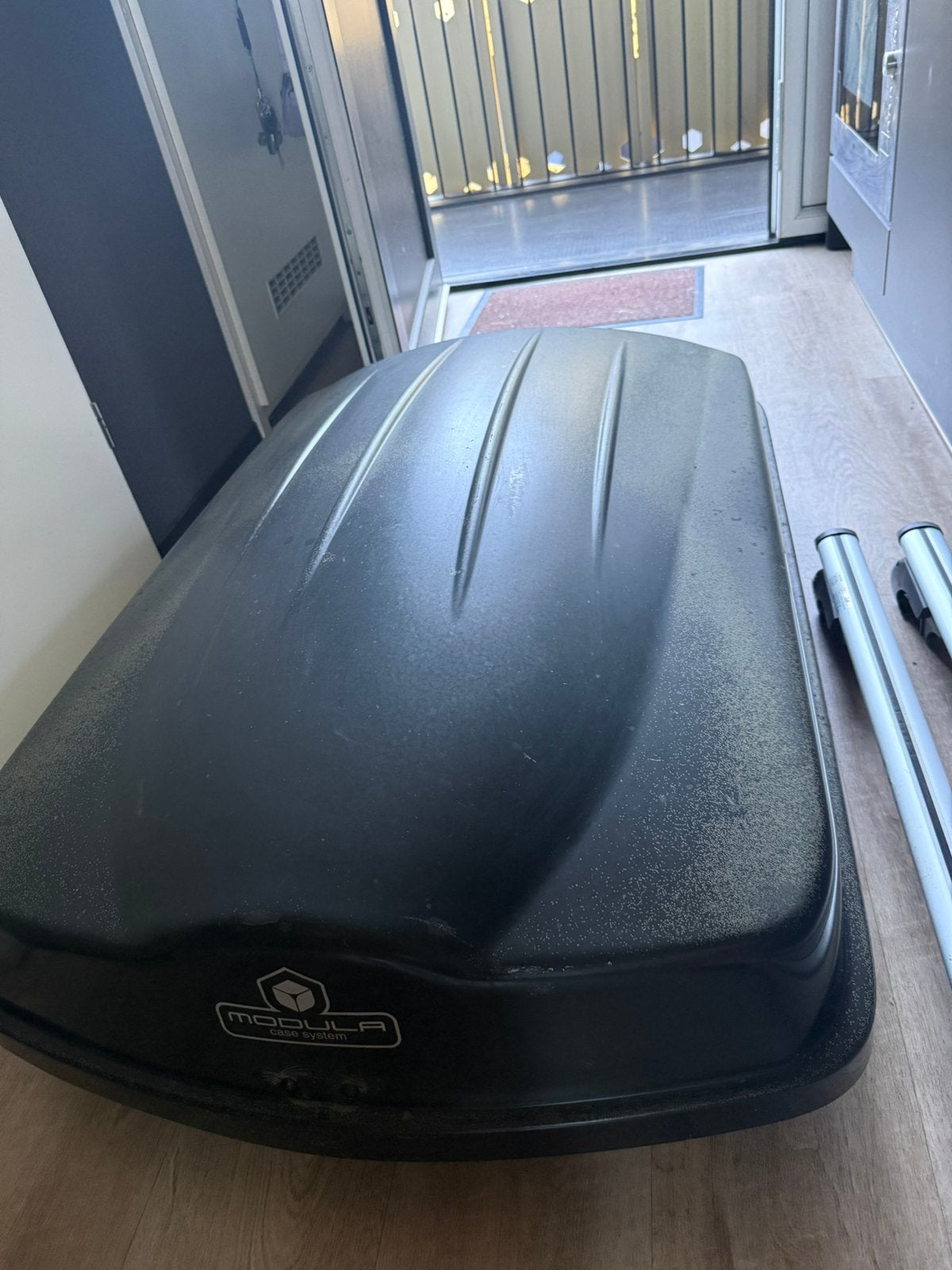 Modula dakkoffer Ciao 340 liter + roof rails, Auto diversen, Dakkoffers, Zo goed als nieuw, Ophalen of Verzenden