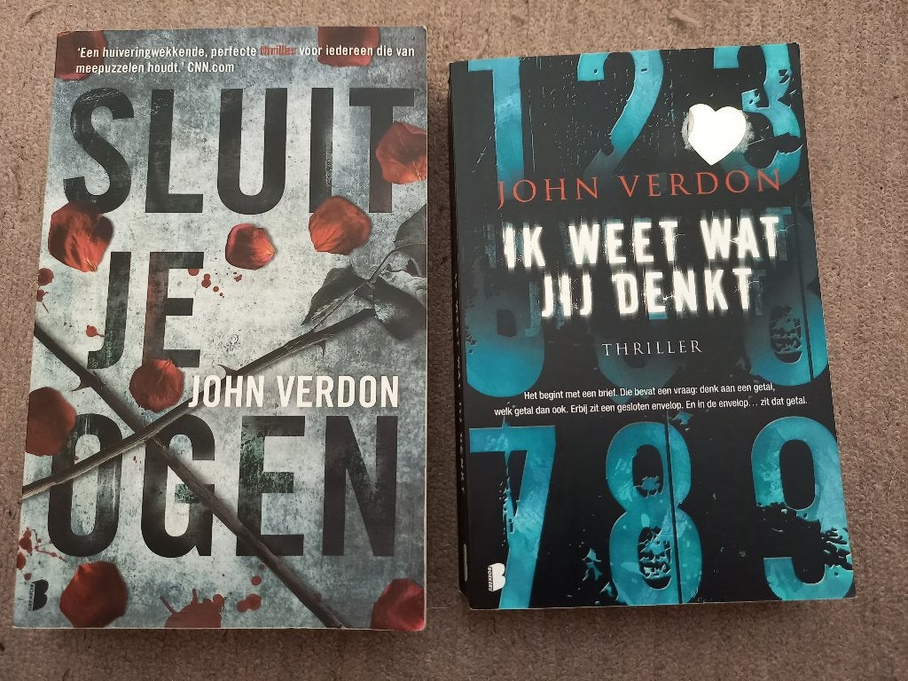 John Verdon - Sluit Je Ogen en Ik Weet Wat Jij Denkt, Verzenden, Gelezen