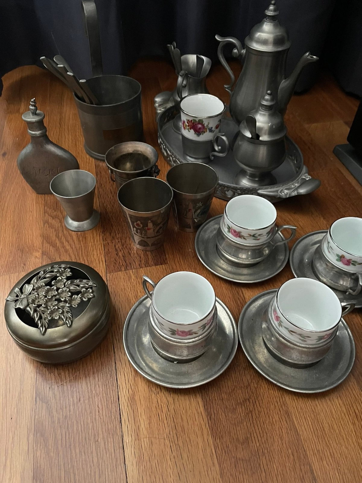 Tinnen servies, Antiek en Kunst, Ophalen