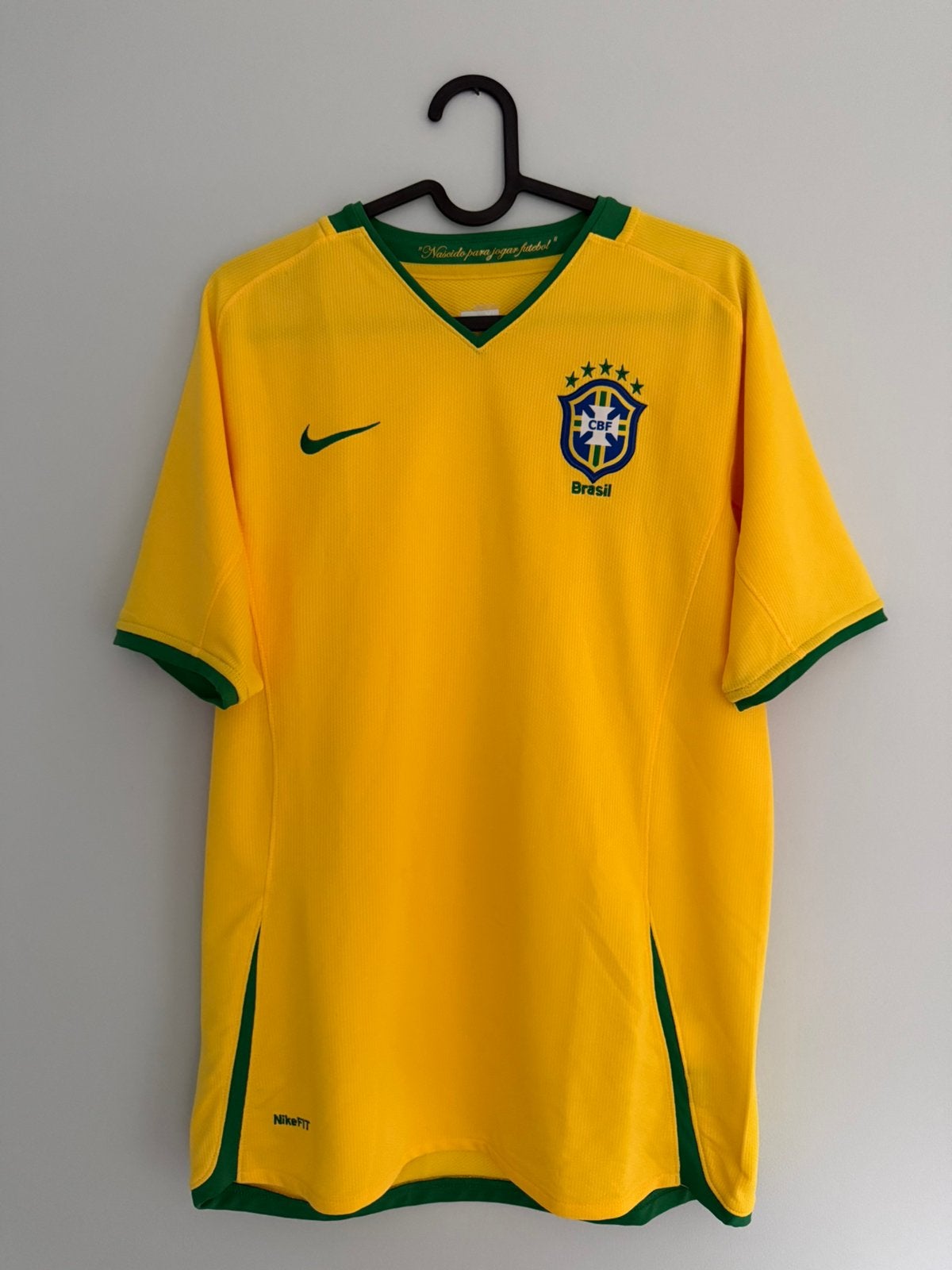 Brazilië thuisshirt 2008/2010, Sport en Fitness, Maat XS of kleiner, Verzenden, Gebruikt, Shirt