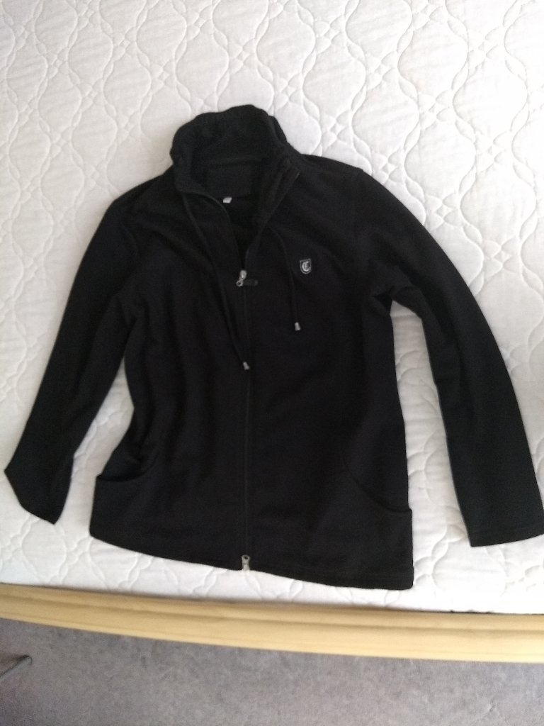 Dames vest met witte applicatie XL als nieuw, Ophalen of Verzenden, Zo goed als nieuw, Maat 46/48 (XL) of groter, Zwart