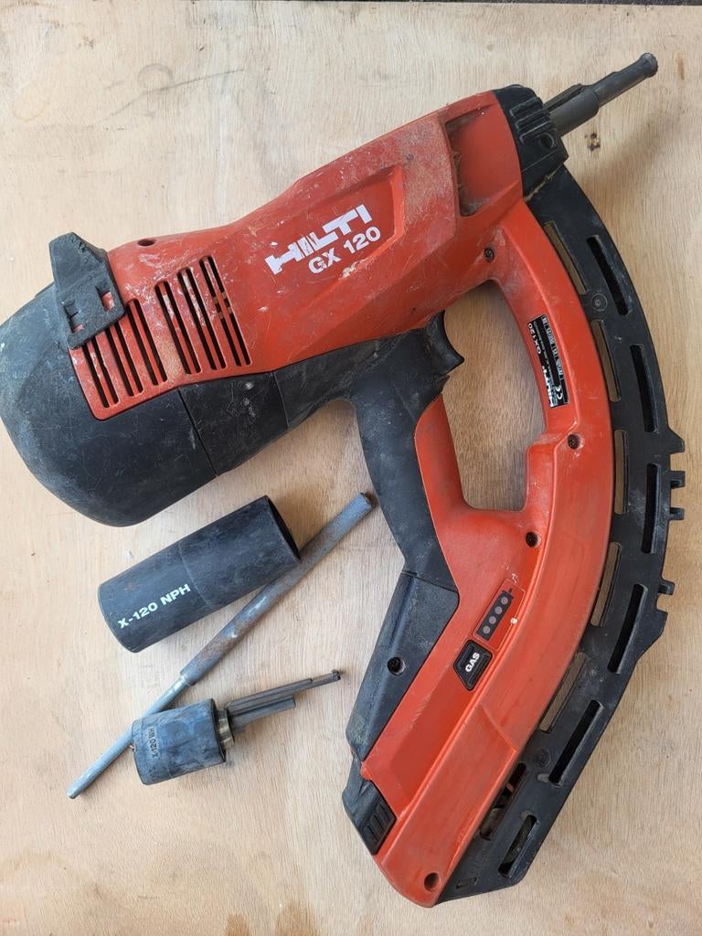 Hilti GX120 Beton schiethamer tacker betontacker, Ophalen of Verzenden, Gebruikt
