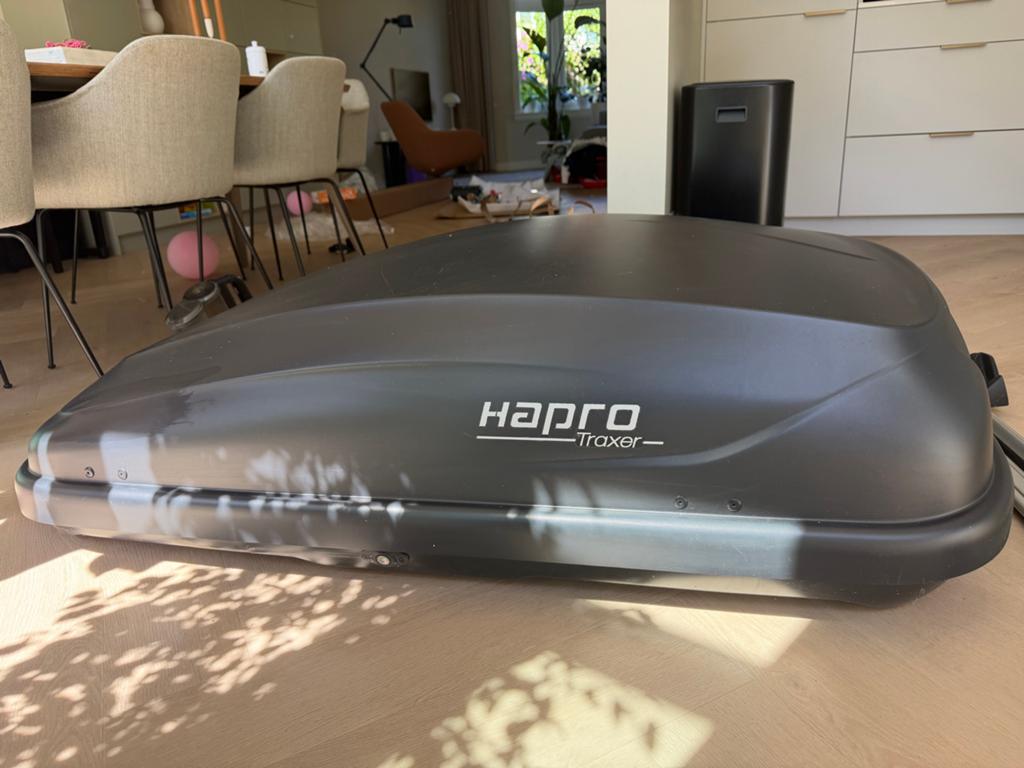 Hapro Traxer 4.6 PFD Dakkoffer - Antraciet, Auto diversen, Dakkoffers, Zo goed als nieuw, Ophalen of Verzenden