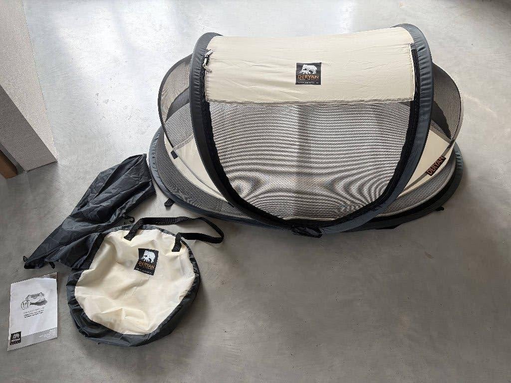 Deryan travelcot/ reis- tent (Cream), Ophalen of Verzenden, Zo goed als nieuw, Reisbedje