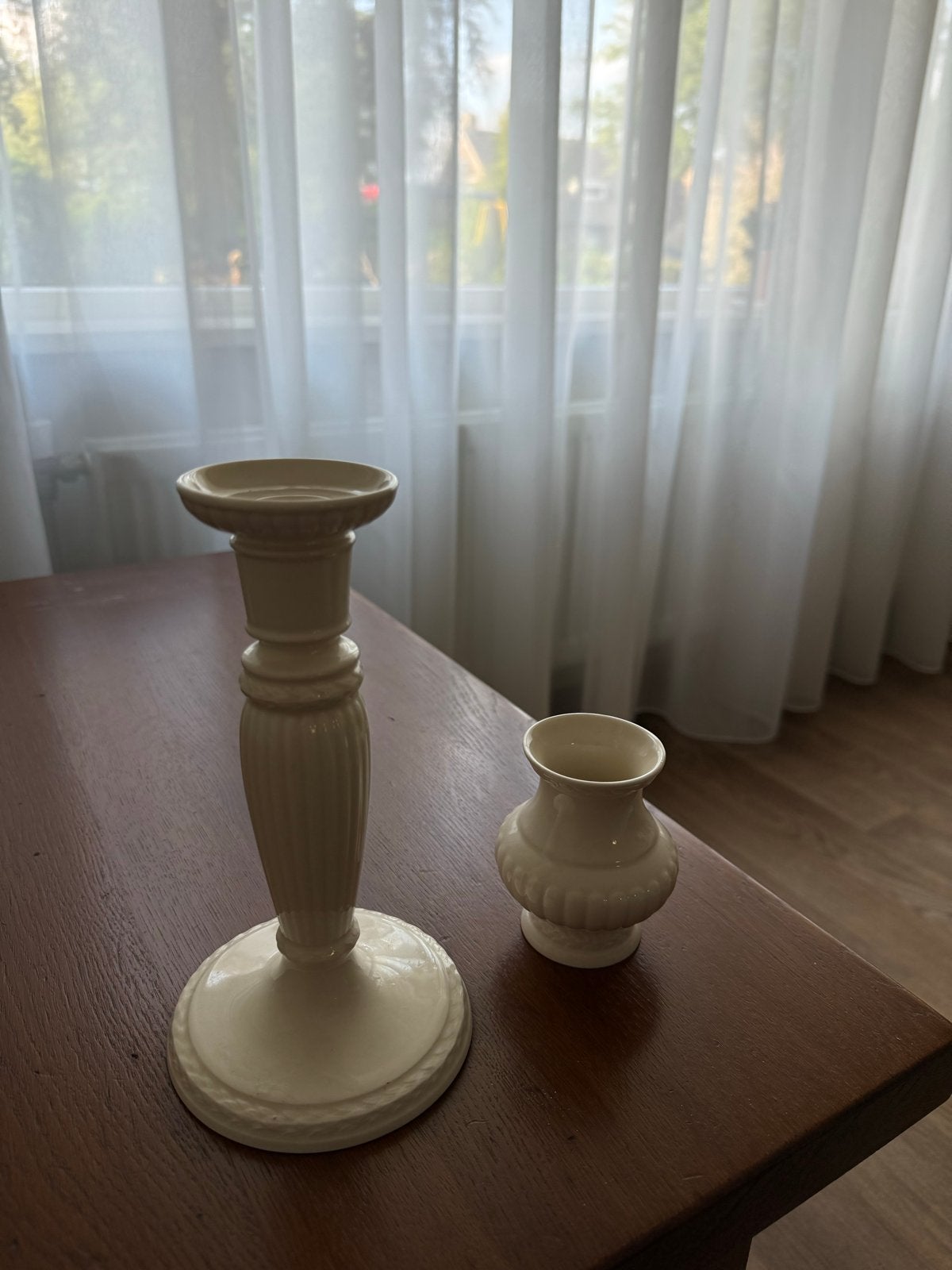 Wedgwood Etruria Barlaston Kandelaar en Vaasje, Ophalen