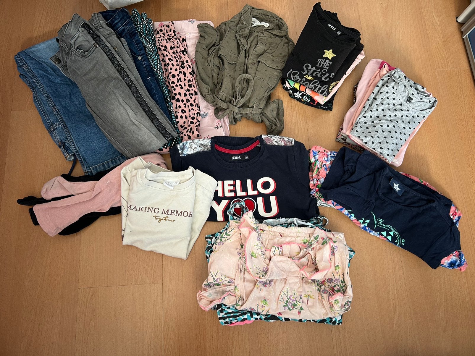 Groot pakket kleding meisje 122/128, Ophalen of Verzenden, Gebruikt, Meisje, Broek