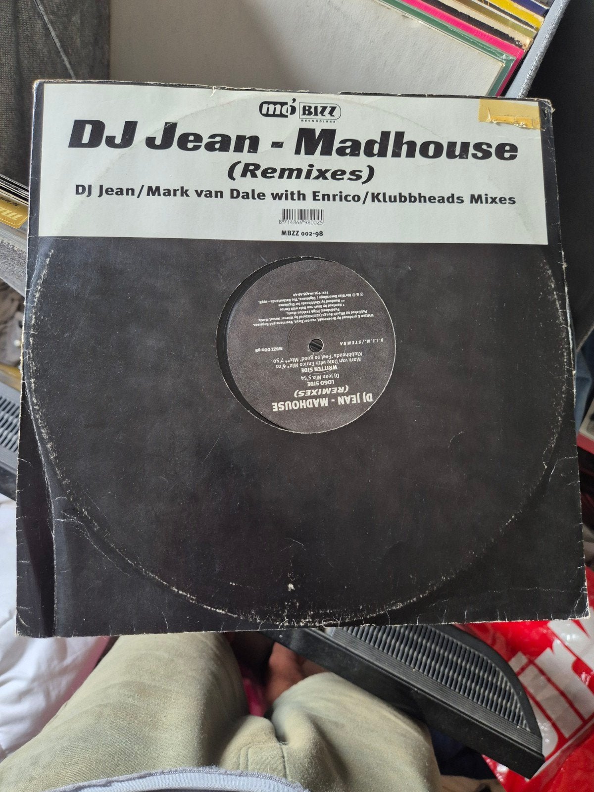 DJ Jean - Madhouse (Remixes) 12 inch vinyl, Cd's en Dvd's, LP, Gebruikt, Dance, Ophalen of Verzenden