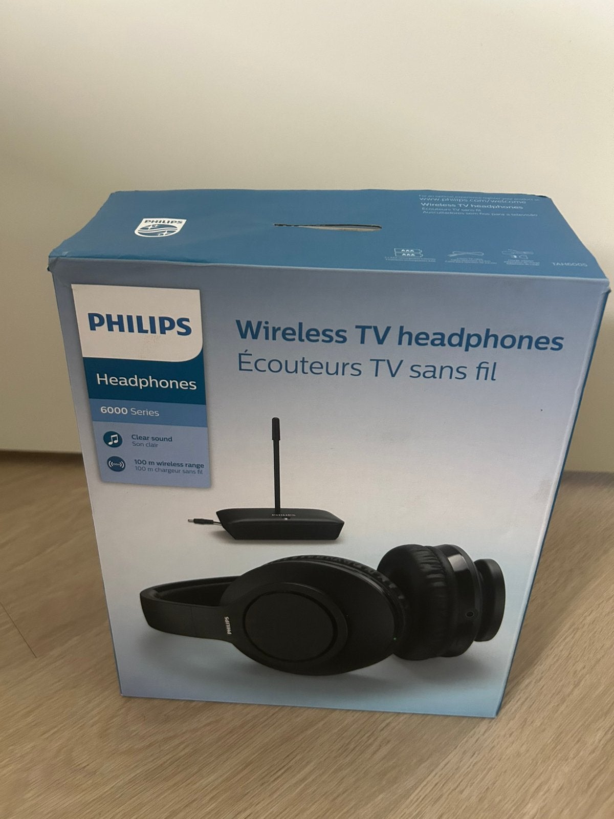 Philips draadloze TV-hoofdtelefoon - TAH6005 - als nieuw, Audio, Tv en Foto, Videobewaking, Ophalen, Zo goed als nieuw
