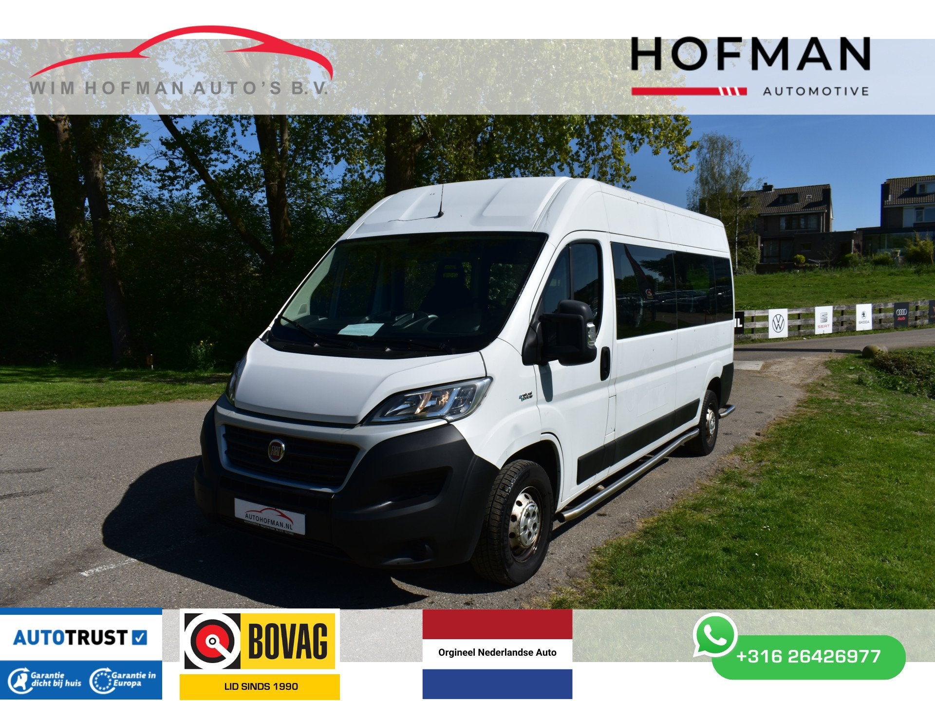 Fiat Fiat ducato Benzine-CNG L3h2 Airco 9 Pers schuifdeur re, 136 pk, Gebruikt, Euro 6, 2500 kg