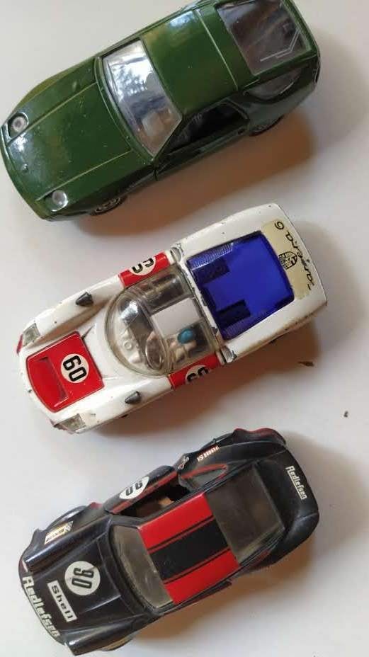 3 x PORSCHE: 911, CARRERA 6 en 928, 1:43, Ophalen of Verzenden, Zo goed als nieuw, Auto, Overige merken