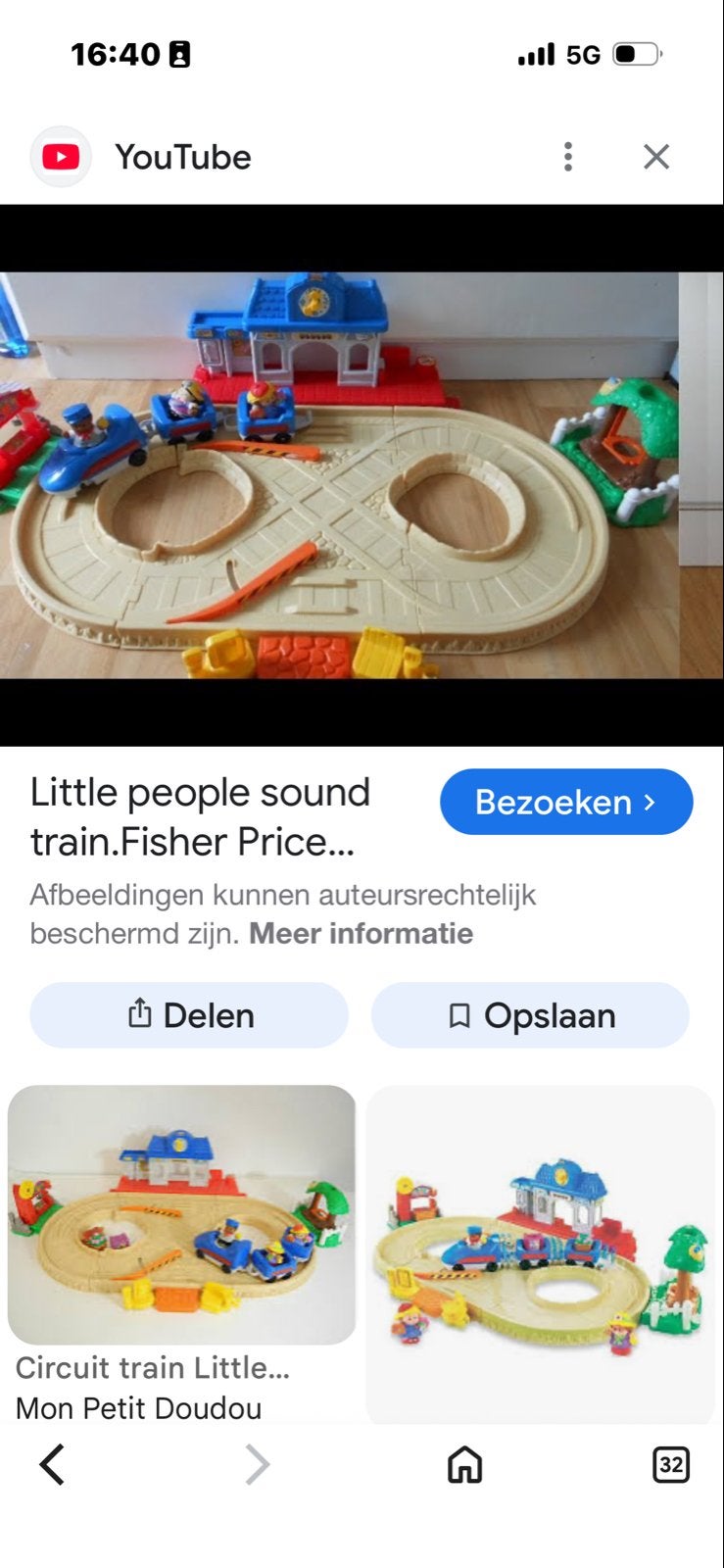 Fisher-Price Little People Treinset met Geluid, Kinderen en Baby's, Speelgoed | Fisher-Price, Ophalen, Gebruikt, Speelset, Met geluid