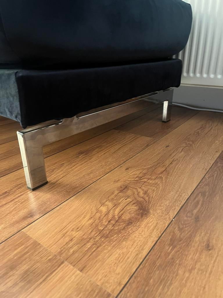 Ruilen! RVS IKEA Nockeby pootjes tegen zwarte variant, Ophalen, Zo goed als nieuw, Rechthoekig, 125 cm of meer