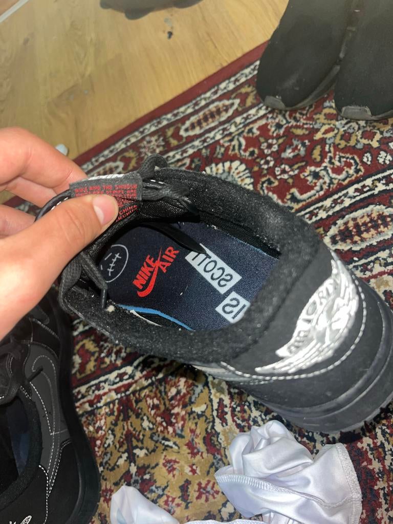 Nike Air Jordan 1 Low Travis Scott Phantom, Ophalen of Verzenden, Gedragen, Zwart, Sneakers of Gympen