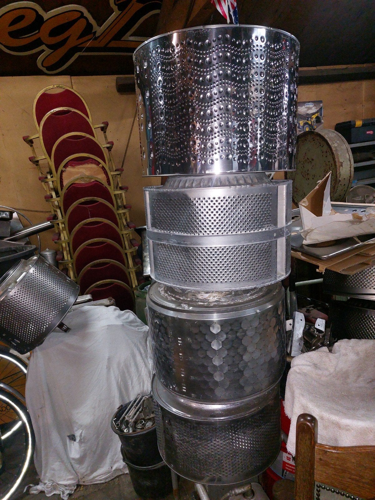 Wasmachine trommel, Tuin en Terras, Vuurkorven, Ophalen