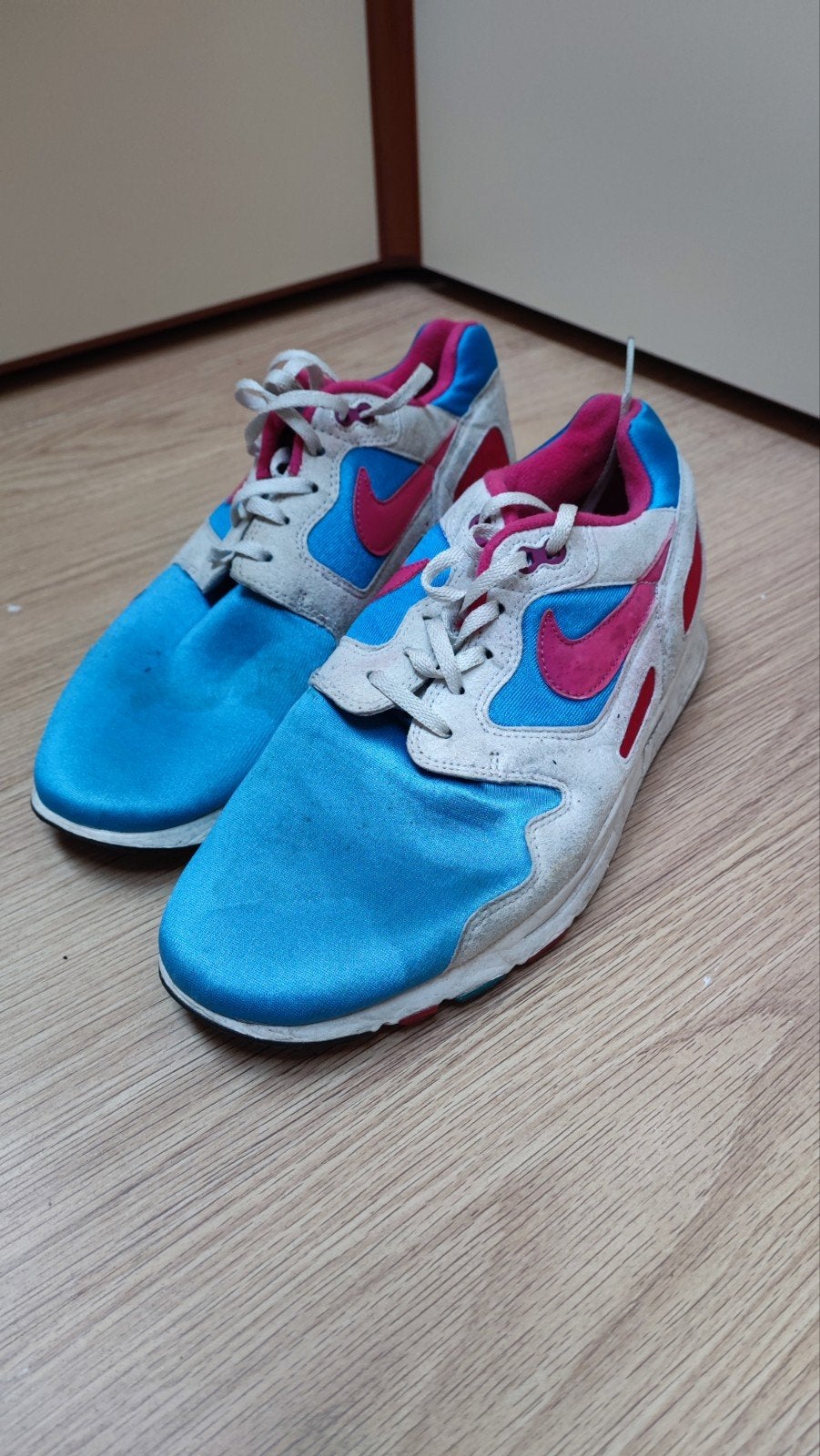 Nike  sneakers - Blauw, roze, wit maat 42,5, Blauw, Nike, Ophalen of Verzenden, Sneakers of Gympen