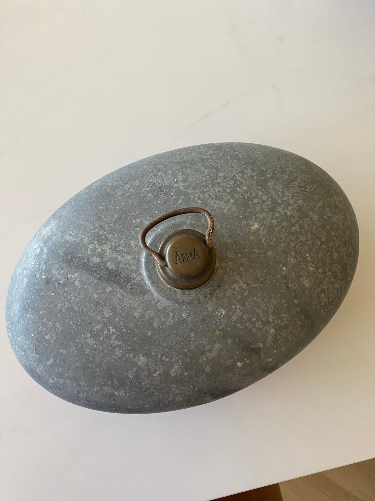 Vintage AEMA zinken bedkruik / warmwaterkruik, Ophalen of Verzenden