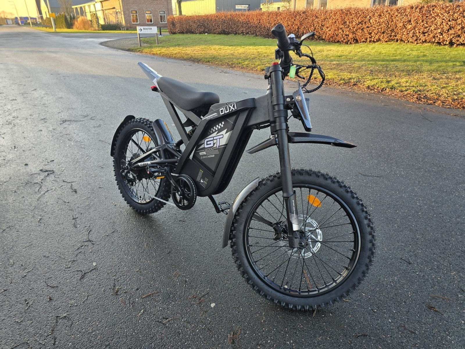 Fatbike Ouxi GT2000 Black SkinnyBike Gas 6km 250W Legaal, Overige merken, -, -, Nieuw