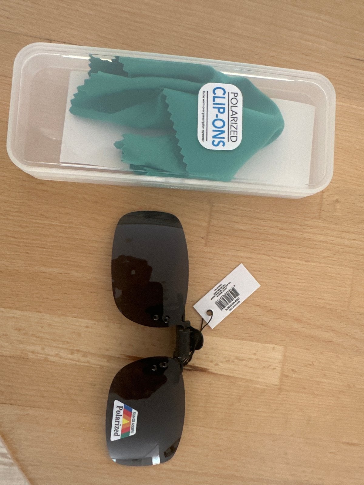 Gepolariseerde Clip-on Zonnebril - Nieuw, Overige merken, Zonnebril, Zwart, Nieuw