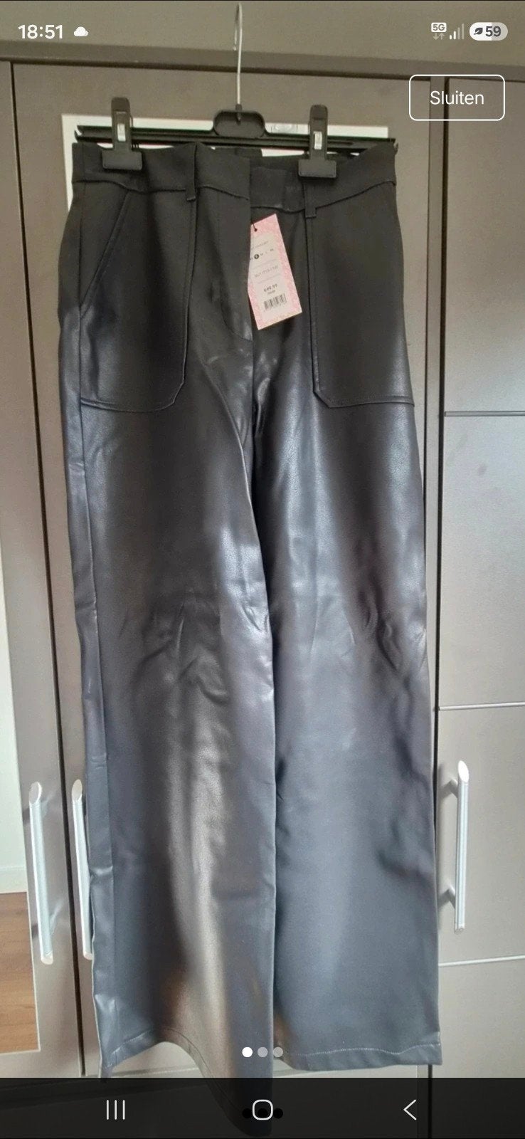 My Jewellery leren broek maat S, My Jewellery, Verzenden, Zwart, Nieuw