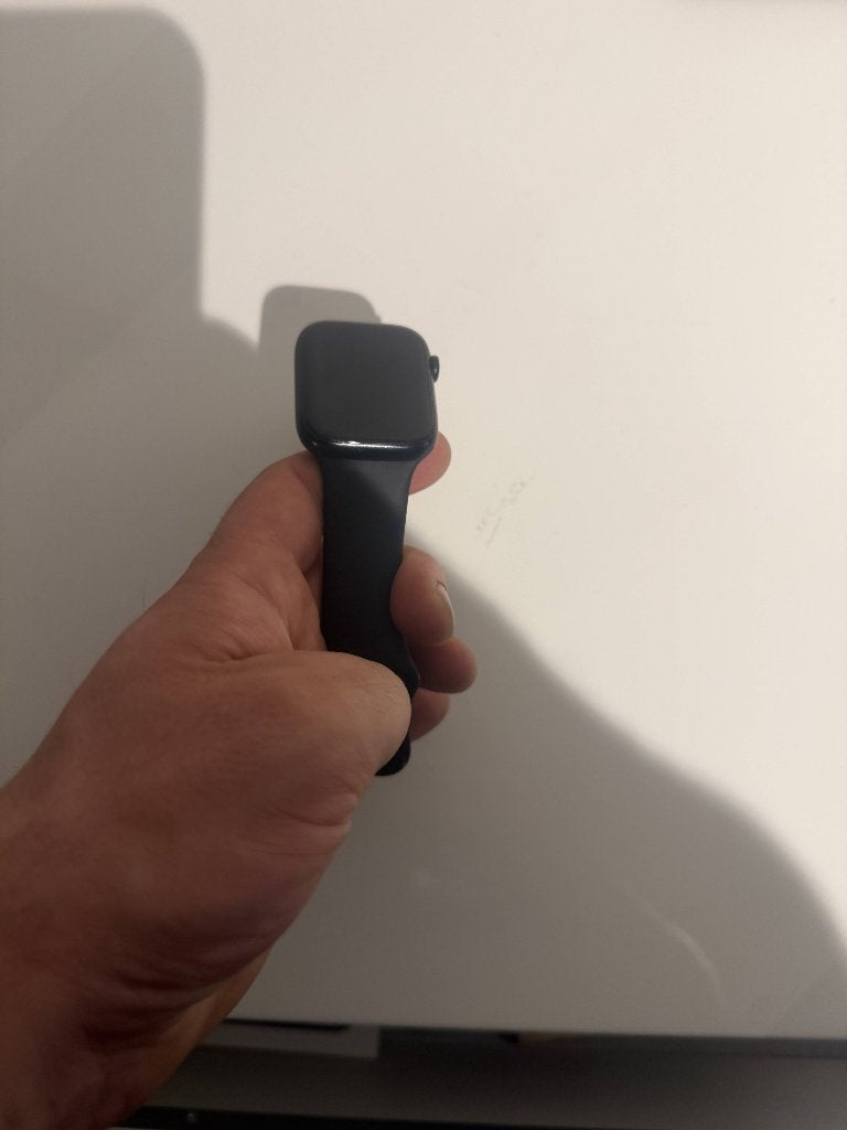 apple watch series 7 45 mm, Sieraden, Tassen en Uiterlijk, Smartwatches, Gebruikt, Zwart, Apple watch series 9 45mm, IOS