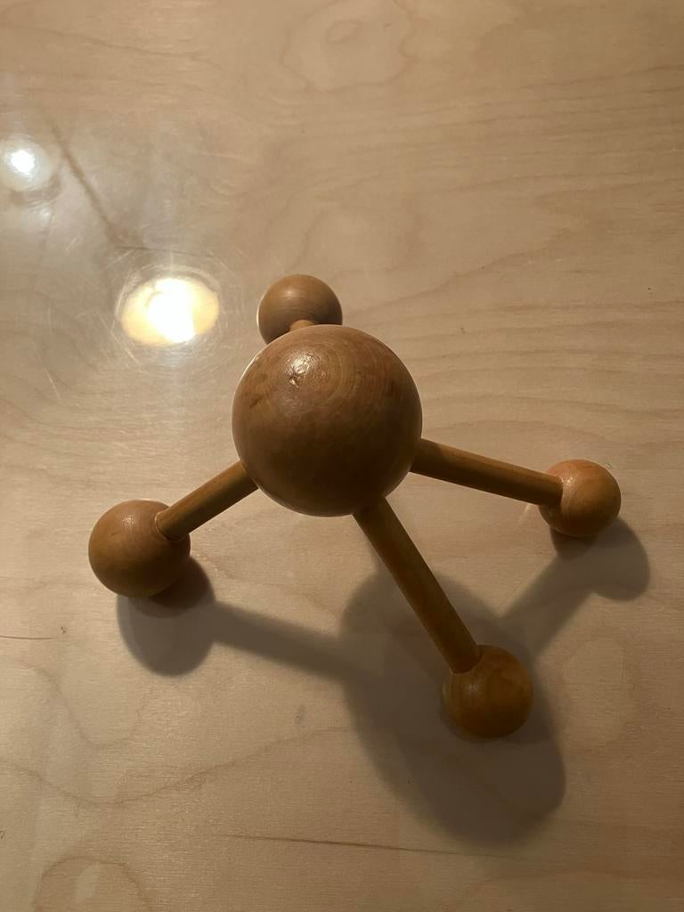 Houten massage spin / hoofdmassage spin, Hout, Overige stijlen, Ophalen of Verzenden, Zo goed als nieuw