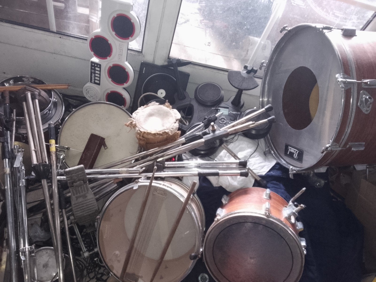 Diverse drumonderdelen en percussie, Ophalen of Verzenden, Gebruikt