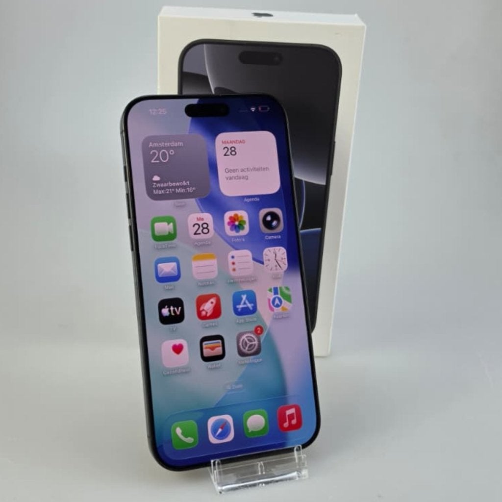 iPhone 16 Pro Max 256GB Black Titanium, Apple, Zo goed als nieuw, Support@apple.com, One Apple Park Way
Cupertino, CA 95014
United States