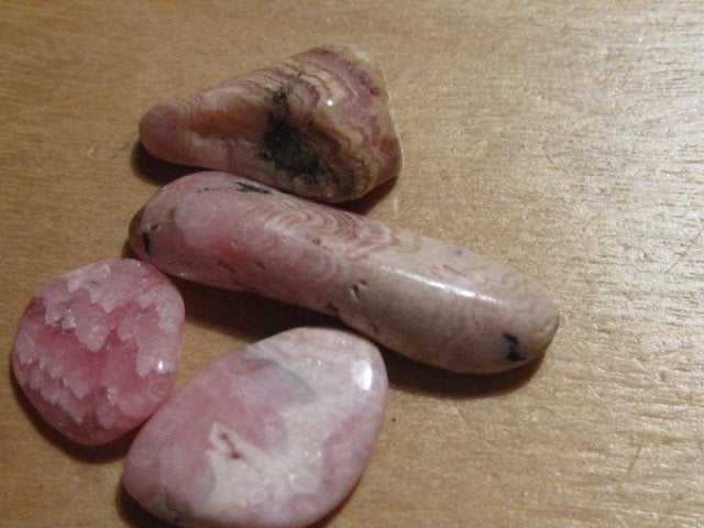 ed. 2x zakje edelstenen RHODOCHROSIET (5), Verzenden, Nieuw