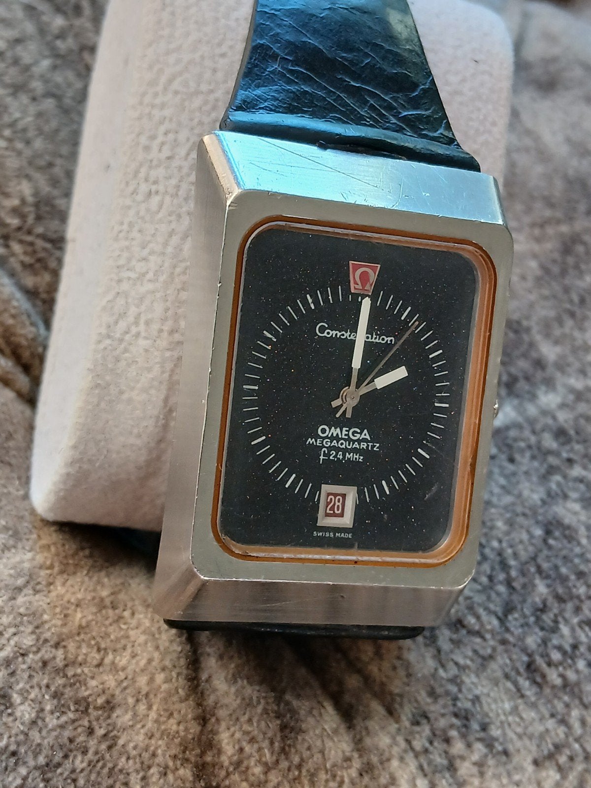 Omega Megaquartz Constellation f2.4mhz, Sieraden, Tassen en Uiterlijk, Ophalen, Staal, Omega, 1960 of later