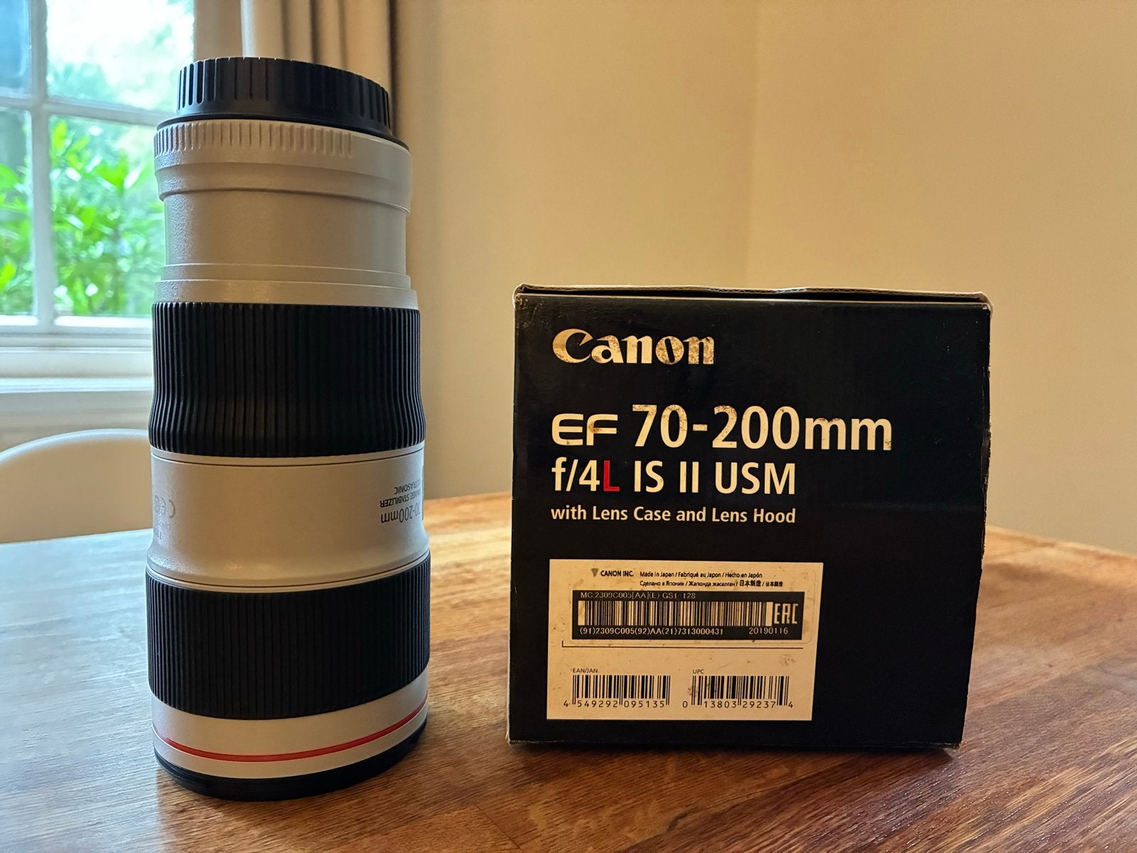 Canon EF 70-200mm f/4L IS II USM Telelens, Audio, Tv en Foto, Fotografie | Lenzen en Objectieven, Canon, Telelens, Zo goed als nieuw