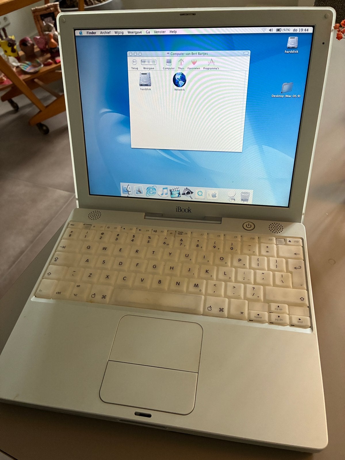 Apple iBook G3/700, Ophalen, Overige modellen, Minder dan 4 GB, Qwerty