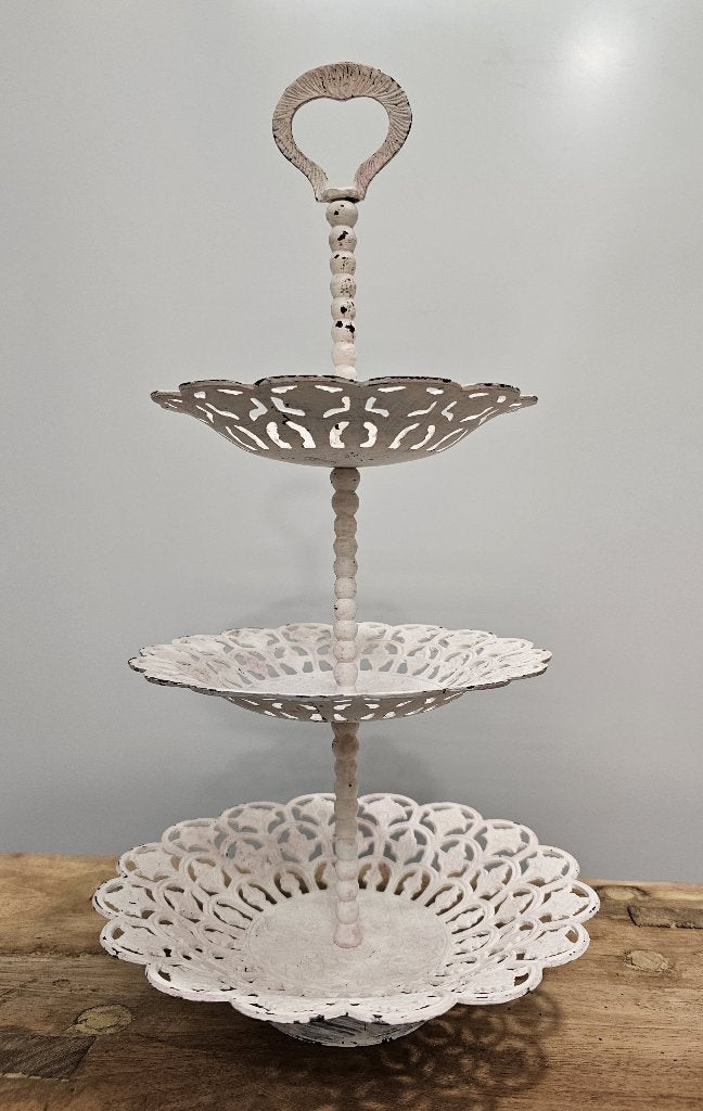 LEUKE OUDE BROCANTE ETAGÈRE, Etagère, Gebruikt, Metaal, Ophalen of Verzenden