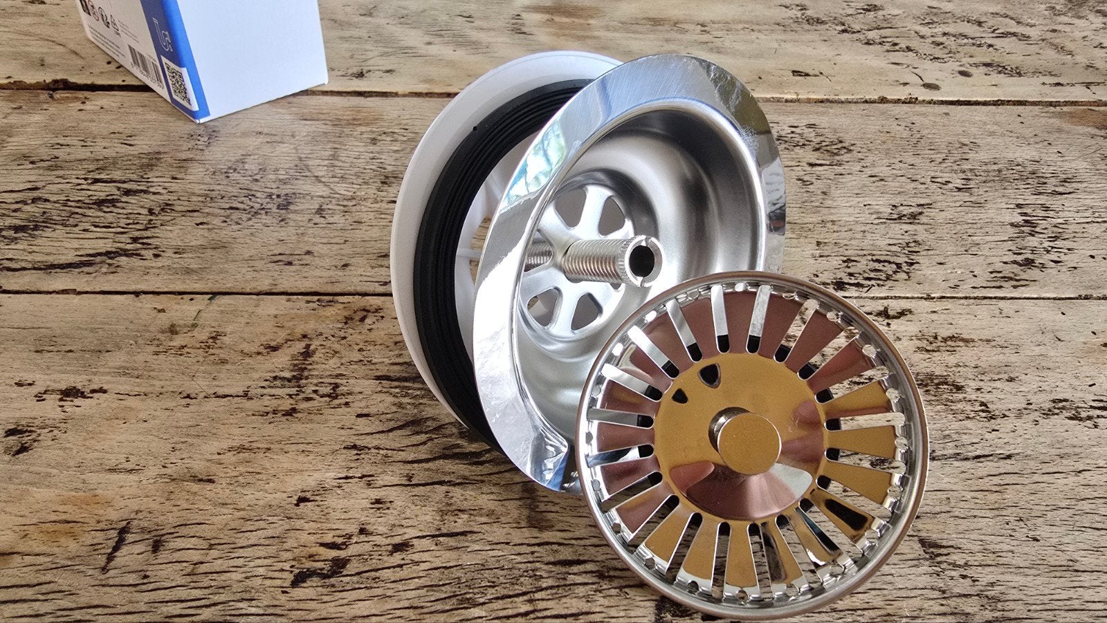 Sanivesk korfplug 6/4" - Nieuw in doos, Ophalen, Nieuw, Chroom, Wastafel