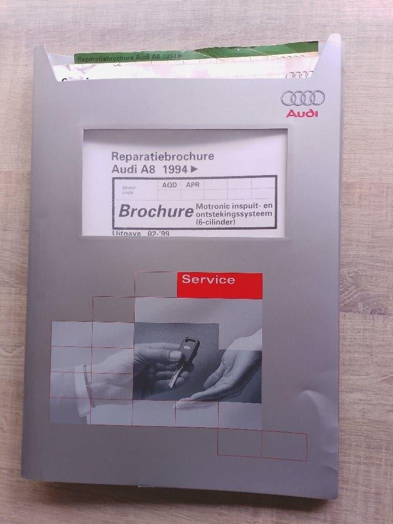 Audi A8 D2 2,8 V6 dealer werkplaatsboek inspuiting AQD - APR, Ophalen of Verzenden, Gelezen, Audi